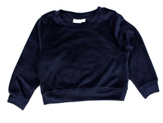 Name It dark sapphire velvet top